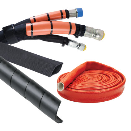 Common methods of protecting hydraulic hoses